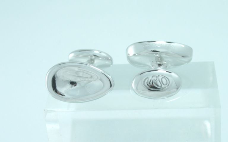 CUFFLINKS DROP IN STERLING SILVER