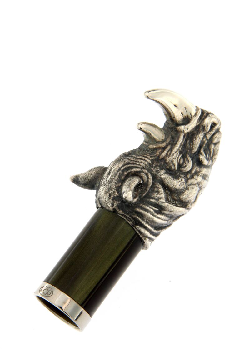 ROLLER BALL  RHINOCEROS  IN STERLING SILVER