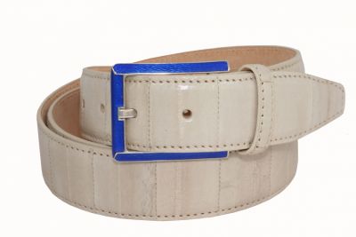 Belt Urso, Buckle in sterling silver Eel Skin avealible Red,Blue,Beige