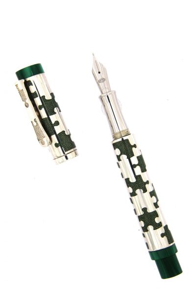 FP PUZZLE  GREEN AND STERLING SILVER URSO