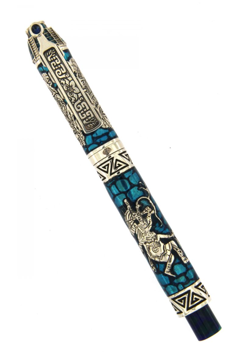 FOUNTAIN PEN QUETZALCOATL (AZTEC CIVILIZATION) SILVER