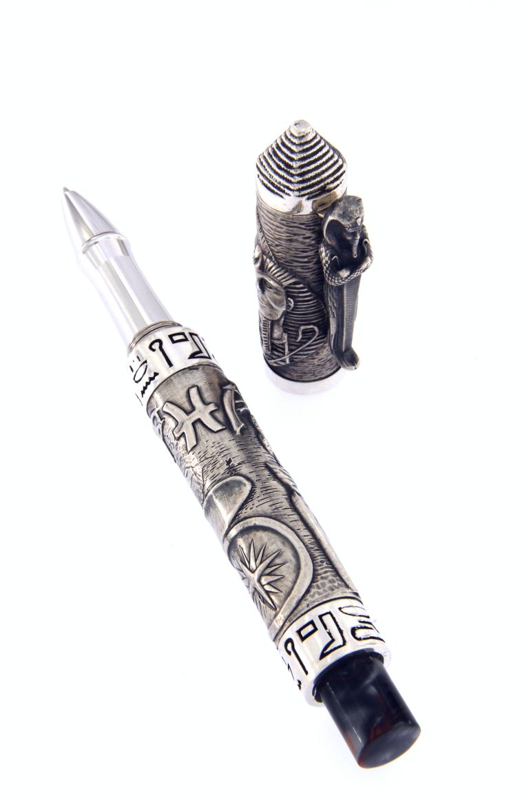Egyptian Civilization (Anubis - Ra) Roller ball In Solid Silver 925