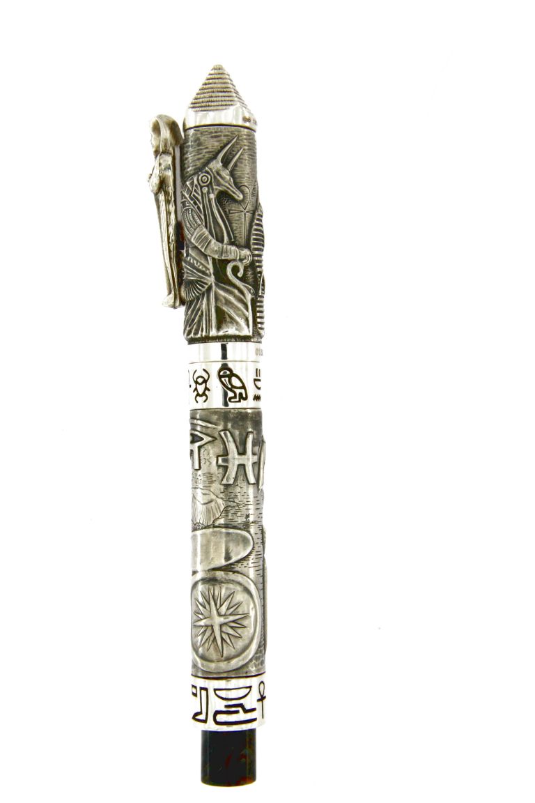 Egyptian Civilization (Anubis - Ra) Roller ball In Solid Silver 925