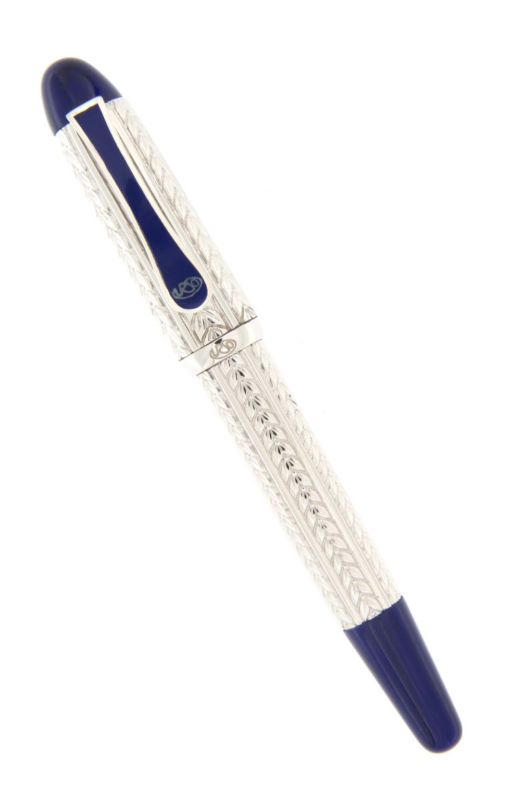 FOUNTAIN PEN PORTOFINO IN STERLING SILVER AND BLU LAPIS LAZULI