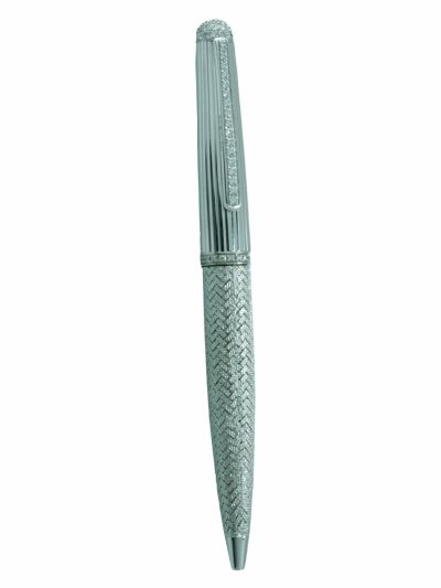 ATHENA PEN IN WHITE SOLID GOLD AND DIAMONDS 18 kt URO