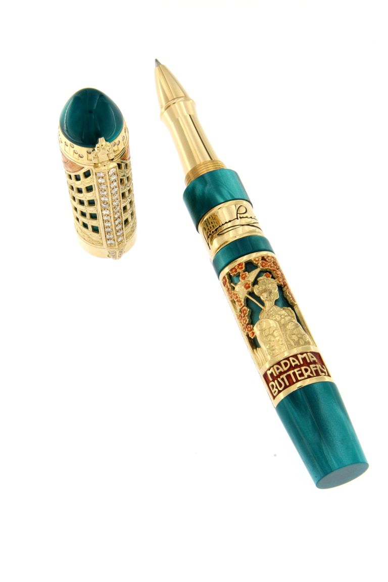 GIACOMO PUCCINI GOLD 18KT  ROLLER  MADAMA BUTTERFLY  -  TURANDOT