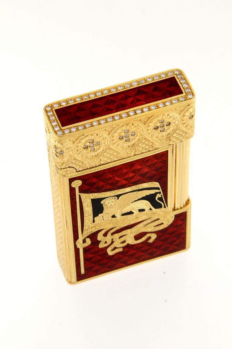 VENICE IN YELLOW SOLID GOLD 18 KT AND DIAMONDS UNIQUE PIECE