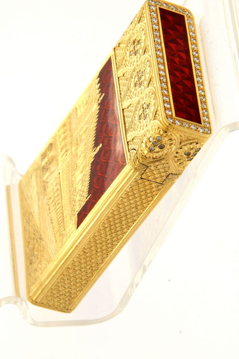 VENICE IN YELLOW SOLID GOLD 18 KT AND DIAMONDS UNIQUE PIECE
