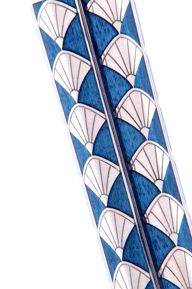 Rollerball Heritage of Beauty in sterling silver and turquaise enamels