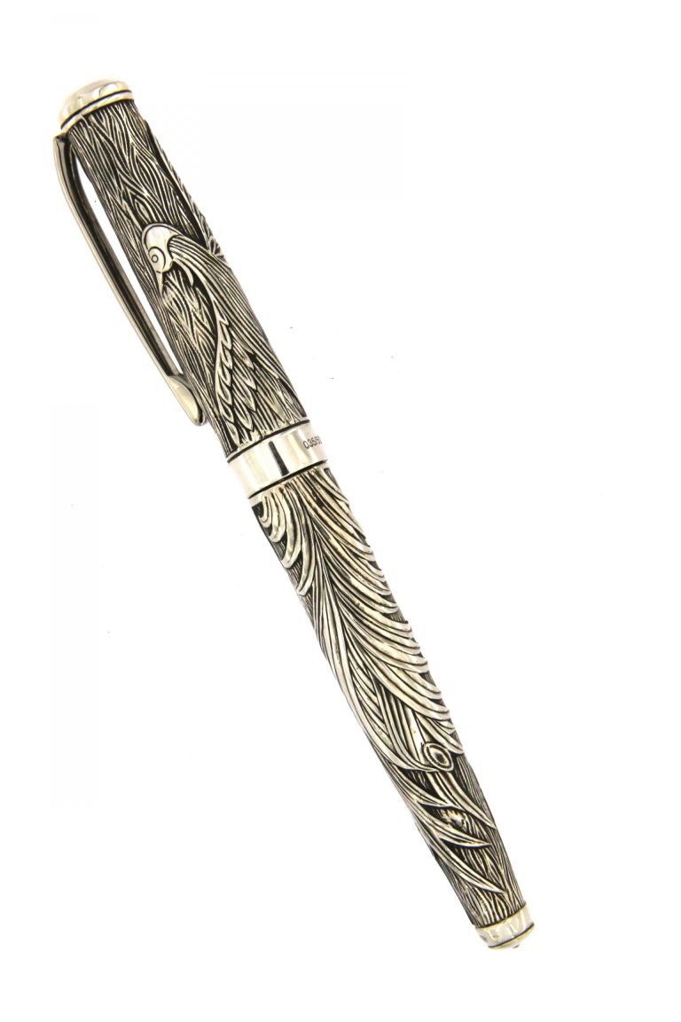 FOUNTAIN PEN PHOENIX OLD STYLE IN SOLID STERLING SILVER