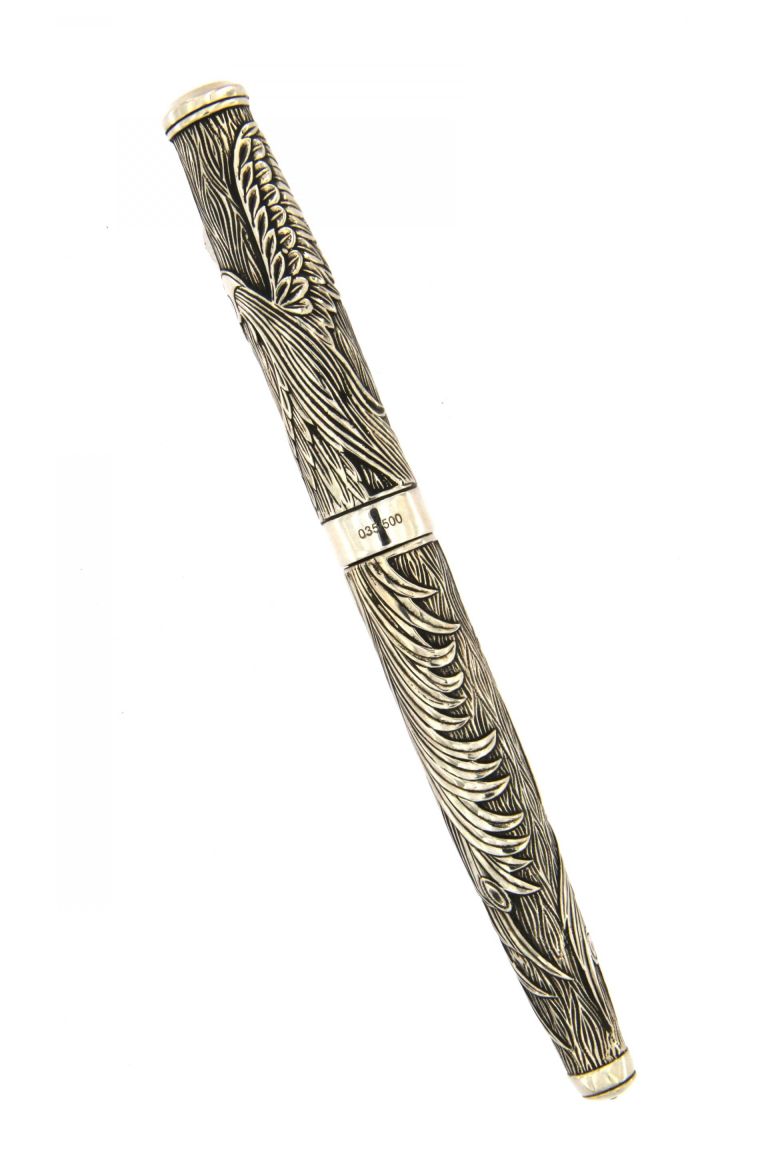 FOUNTAIN PEN PHOENIX OLD STYLE IN SOLID STERLING SILVER