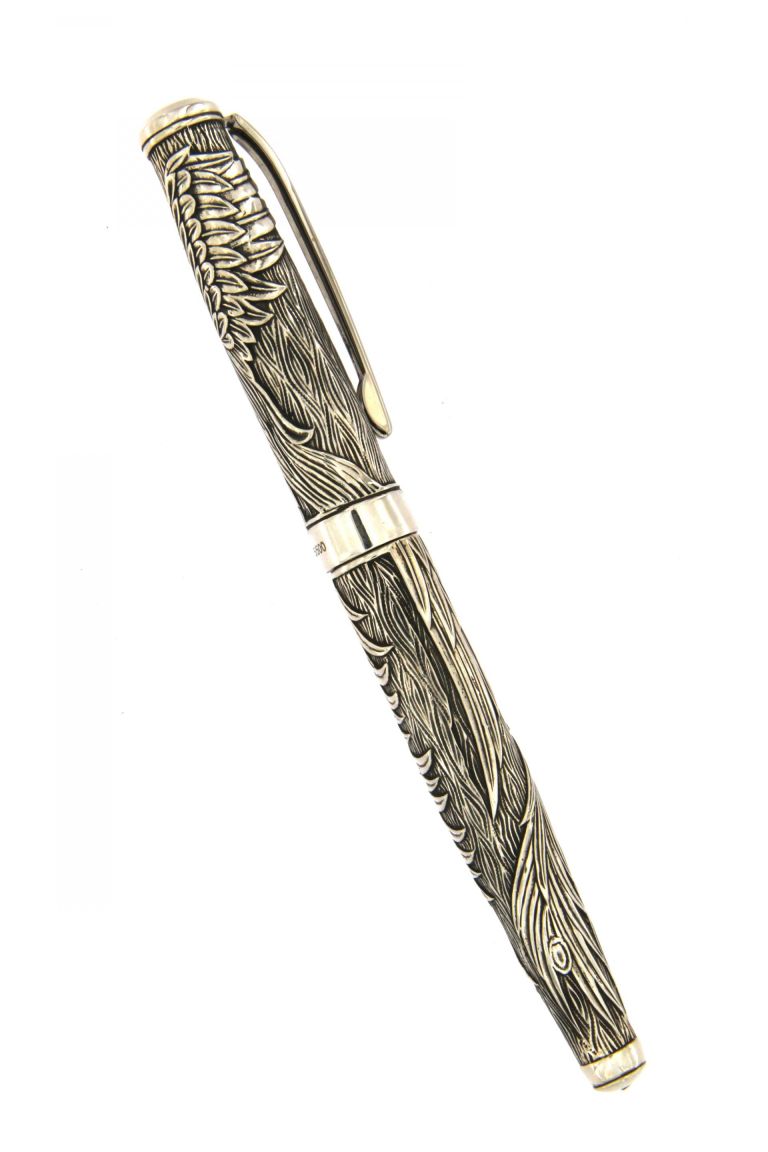 FOUNTAIN PEN PHOENIX OLD STYLE IN SOLID STERLING SILVER