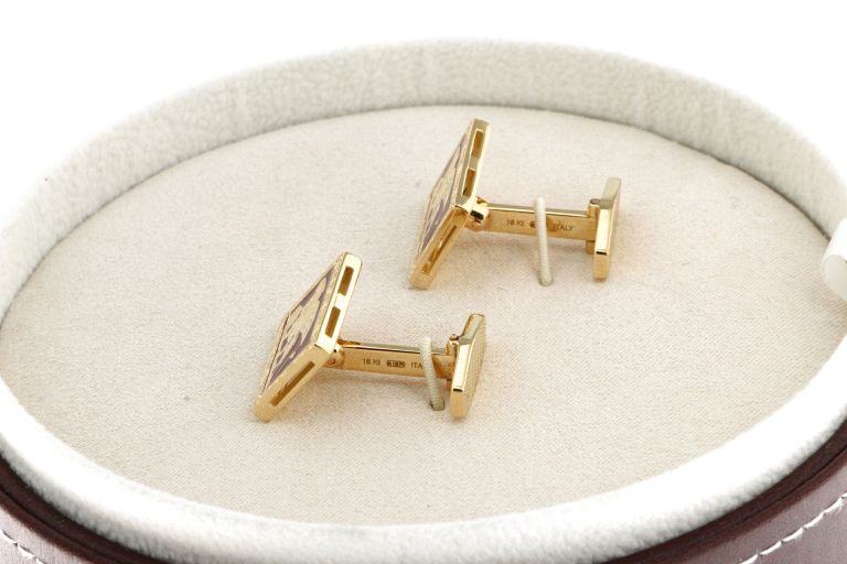 CUFFLINKS VENICE IN YELLOW GOLD 18KT