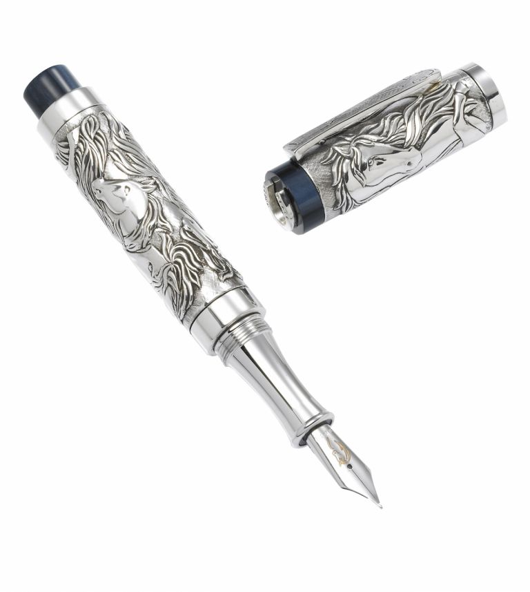 Fountain pen Horse Collection in sterlin silver