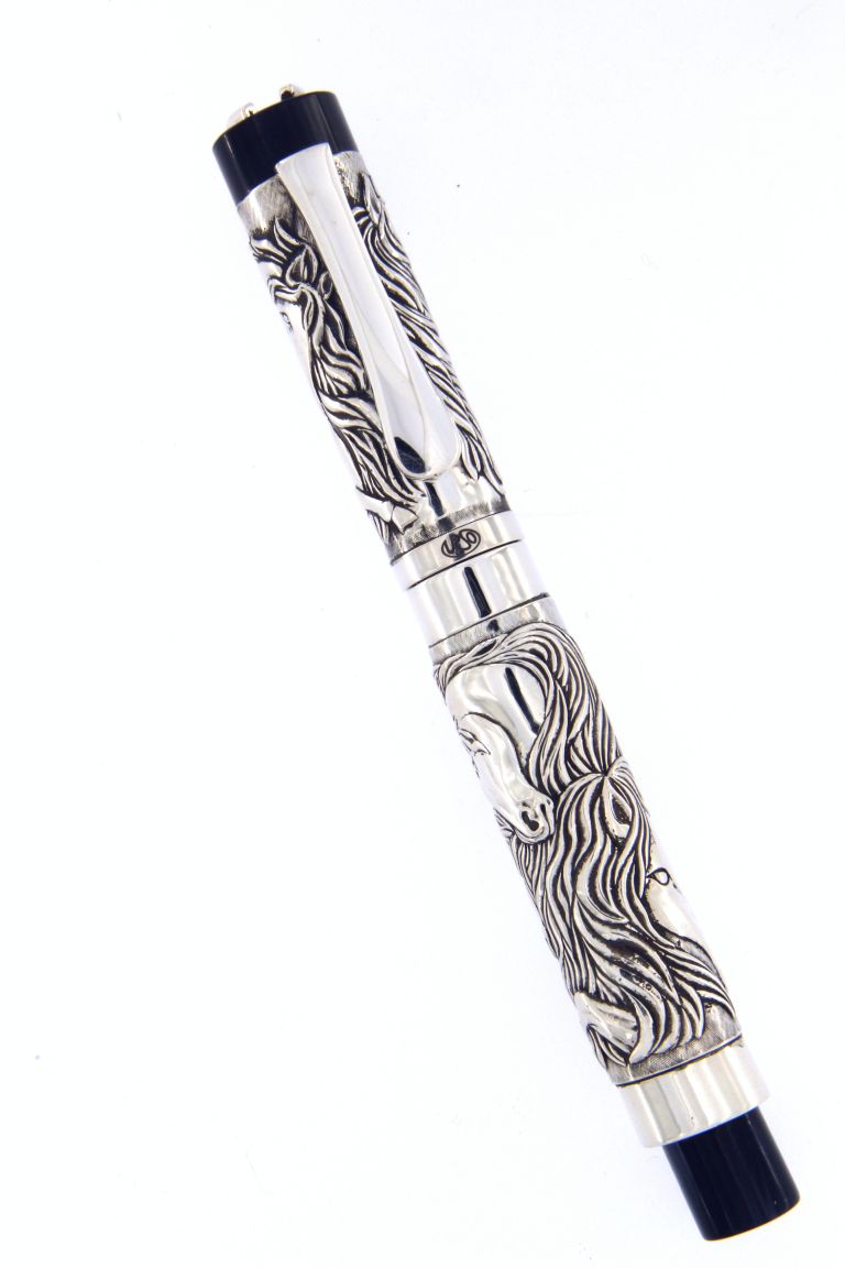 Fountain pen Horse Collection in sterlin silver