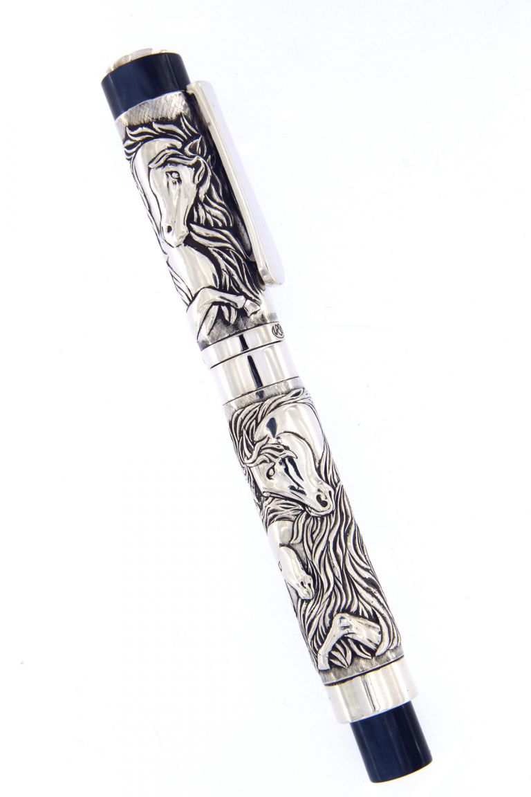 Fountain pen Horse Collection in sterlin silver