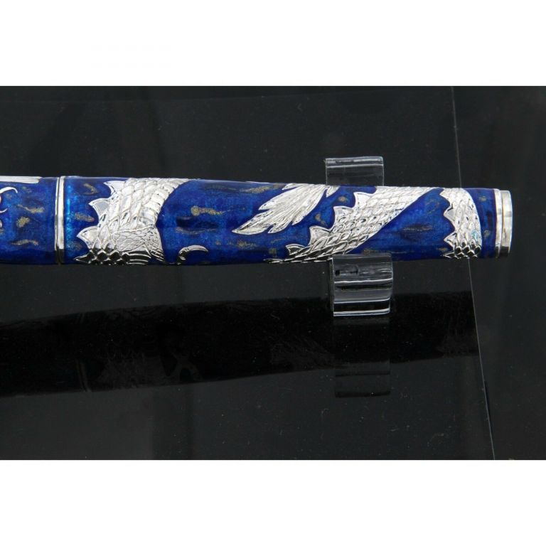 FOUNTAIN PEN  THE TWO EMPIRES ENAMELS LIKE LAPIS