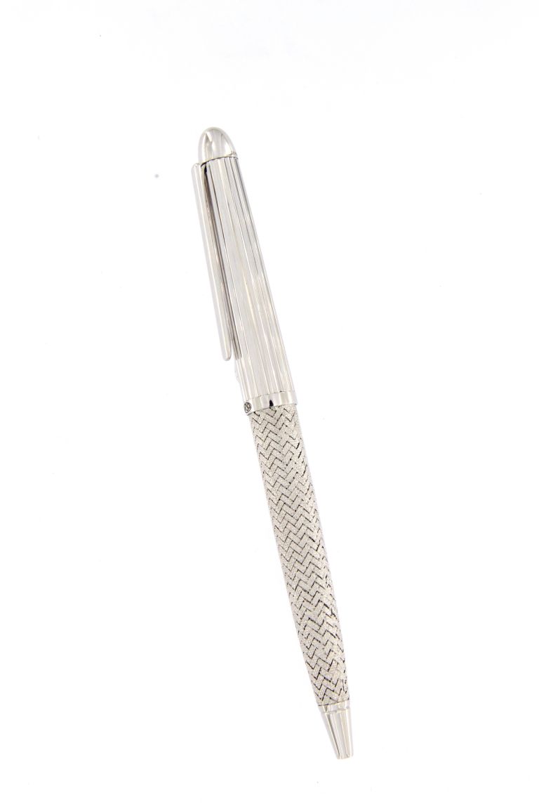 ATHENA PEN IN WHITE SOLID GOLD 18 kt