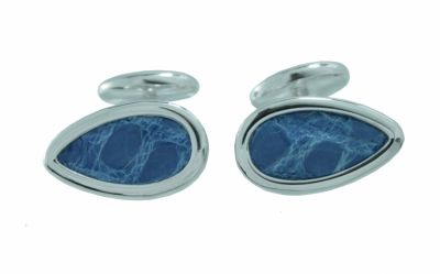 CUFFLINKS CROCOS IN STERLING SILVER URSO