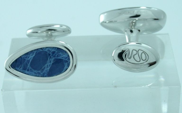 CUFFLINKS CROCOS IN STERLING SILVER